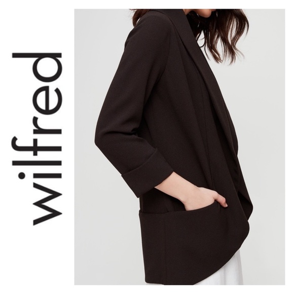 Aritzia Jackets & Blazers - WILFRED Chevalier Blazer Jacket Black - Size 2